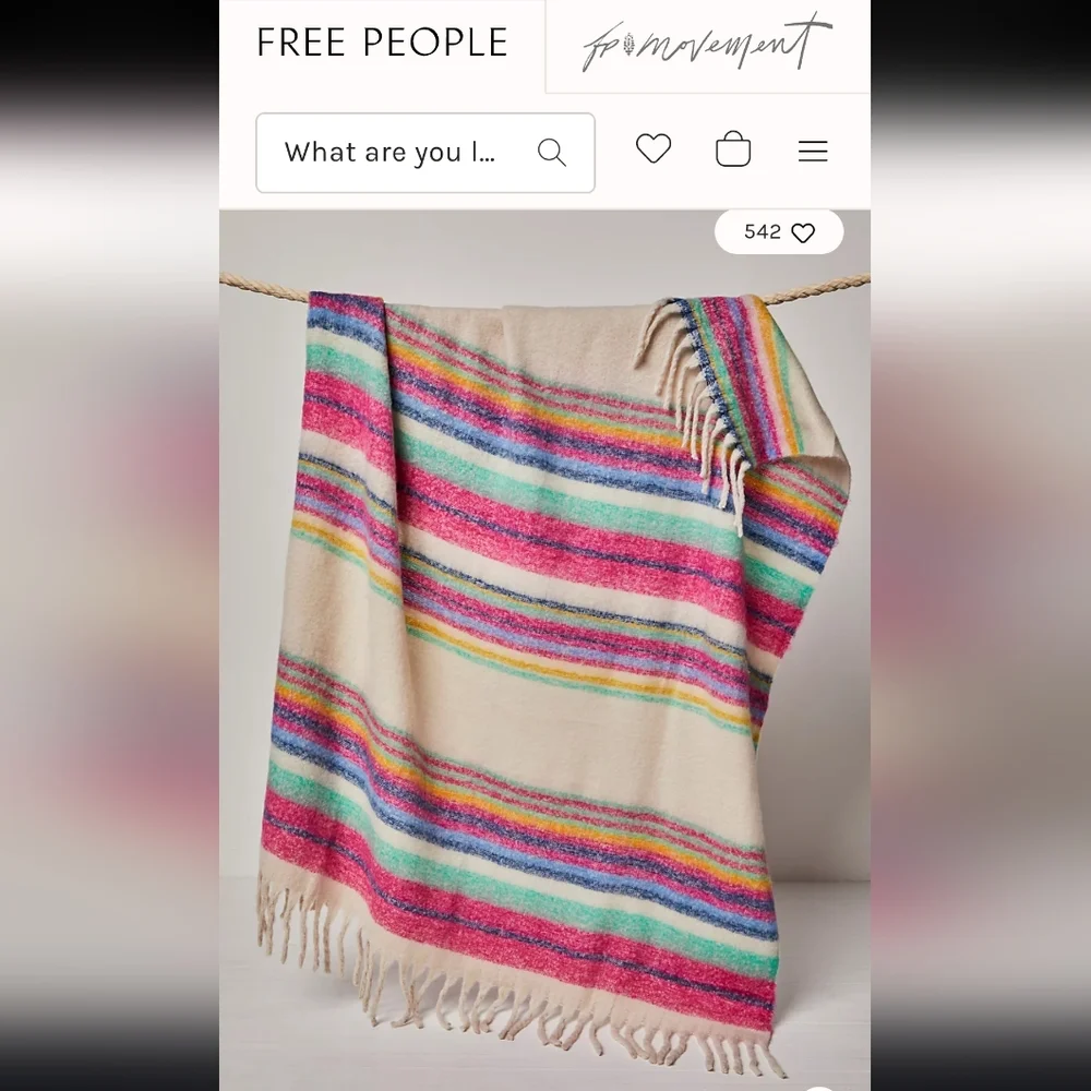 Free People Fringe Throw Blanket - Picture 2 of 11